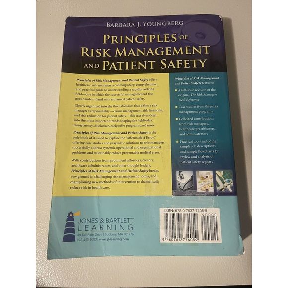 Principles of Risk Management and Patient Safety by Barbara J. Youngberg (2010, - Picture 4 of 4
